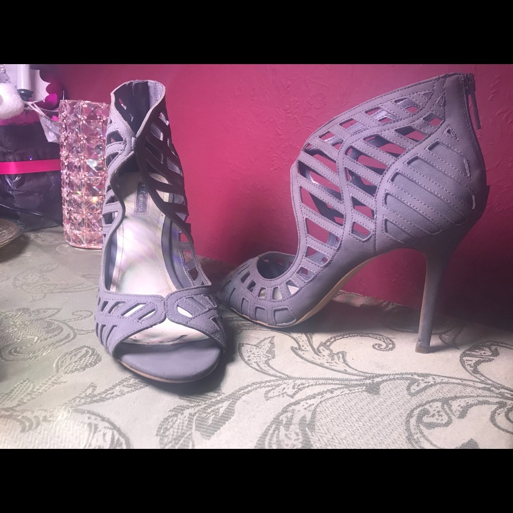 BCBG Generation Gray Sassy Heels